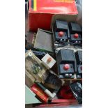 A quantity of Hornby railway items to include station, points, a small quantity of track,