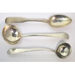 A c1813 Inverness hallmarked silver spoon, maker Robert Naughten, length 18cm,