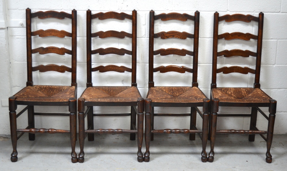 An 18th century oak gateleg dining table,