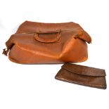 'The Windsor Bag', a large doctor's style bag and a vintage leather clutch bag (2).