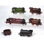 A small quantity of Hornby locomotives, tenders and carriages, to include a boxed 0 gauge no.