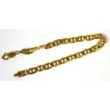 A 9ct yellow gold link bracelet, length 22cm, approx 14.8g.