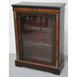 An ebonised pier cabinet,