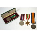 A WWI medal for '221444 GNR. L. Williams. R.A.