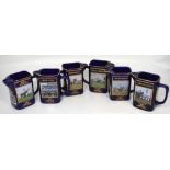 Six limited edition Grand National jugs 1992 to 1997,