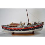 A scratch built model of 'The Cromer Lifeboat',