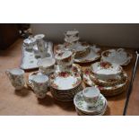 A quantity of Royal Albert 'Old Country Roses' pattern tea and dinner ware to include cups and