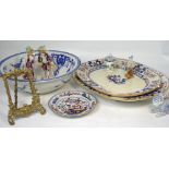 Two large oval ceramic meat plates and a smaller plate,