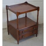 A mahogany side table,