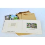 A collection of ten Brocklehurst-Whiston Macclesfield woven silk pictures in original card