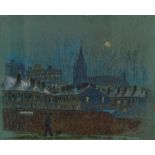 BRIAN NOLAN; pastel "Brunswick Street Methodist Church, Pendleton", signed and titled, 27 x 33cm,