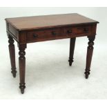 A Victorian mahogany writing table,