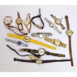 A collection of vintage and fashion watches including examples by Ingersoll, Rotary, Sekonda, Limit,