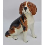 A large Beswick fireside seated beagle, model 2300, height 32cm.