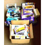 A quantity of boxed diecast vehicles, mainly commercial and plant equipment, including Corgi, Links,