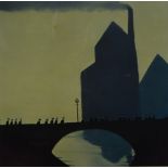 MACKENZIE THORPE; a signed limited edition coloured print "Long Was The Night", signed in pencil,
