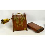 A Victorian brass toasting jack, height 35cm,