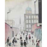 LAURENCE STEPHEN LOWRY (1887-1976); a signed limited edition coloured print,