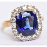 PLEASE NOTE; THE SAPPHIRE IS SYNTHETIC.