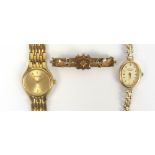 ROTARY; a 9ct yellow gold cased lady's wristwatch,