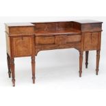 An early 19th century mahogany and boxwood strung sideboard,