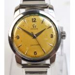 OMEGA; a 1970s stainless steel cased manual wind Seamaster gentleman's wristwatch,