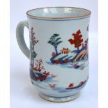 An 18th century Chinese Imari bell shaped quart mug,