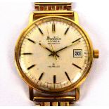 BENTIMA; an 18ct yellow gold cased Star Automatic Incabloc gentleman's wristwatch,