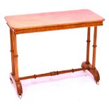A late Victorian mahogany centre table,