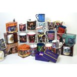 A large quantity of ceramic Harry Potter mugs and four boxed Arthur Price pewter Harry Potter