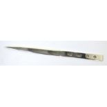 An Elizabeth II hallmarked silver paper knife, marked 925, approx 1.1ozt.