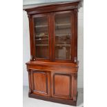 A Victorian mahogany bookcase,