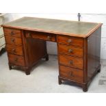 A c1900 mahogany desk,