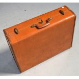 A vintage Samsonite suitcase.