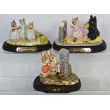 Three Beswick Beatrix Potter figure groups; 'Duchess and Ribby', limited edition no.