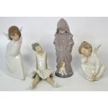 Three Lladró figurines to include a young ballerina,