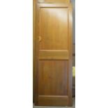 A pine two panel door, *the doors are originally from the Port of Liverpool Building,