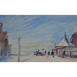 ROBERT G D ALEXANDER (1875-1945); watercolour 'The Camera Obscura, at Walton on the Naze', unsigned,