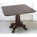 A Victorian mahogany tea table,