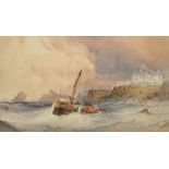 WILLIAM CALLOW (1812-1908); a watercolour 'Near Cherbourg - 1868', signed and dated, 34 x 50.