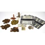 A quantity of coinage and banknotes to include pennies, brass threepences,