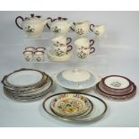 A quantity of dinner and teaware to include a Wedgwood 'Mayfield' tea service with teapot,