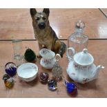 A small quantity of ceramics and decorative glassware to include a large Beswick model of an
