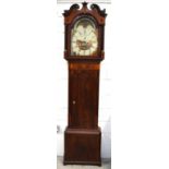 An 18th century mahogany eight day longcase clock,