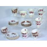 A Royal Albert, 'Lavender Rose' tea service comprising plates,