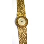 Bueche Girod; a 9ct yellow gold ladies' wristwatch,