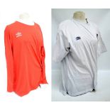 Football shirts including a multi signed Reading shirt, multi signed England shirt,