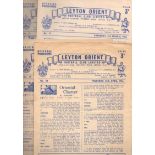 Leyton Orient Football Programmes: Home programmes 1956 to 1960 (33).