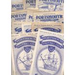 Portsmouth Football Programmes: Home programmes 1950 to 1959 (32).
