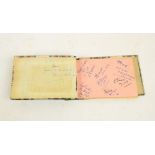 Football autographs, Manchester United players, including Duncan Edwards, Stan Pearson, Ray Wood,